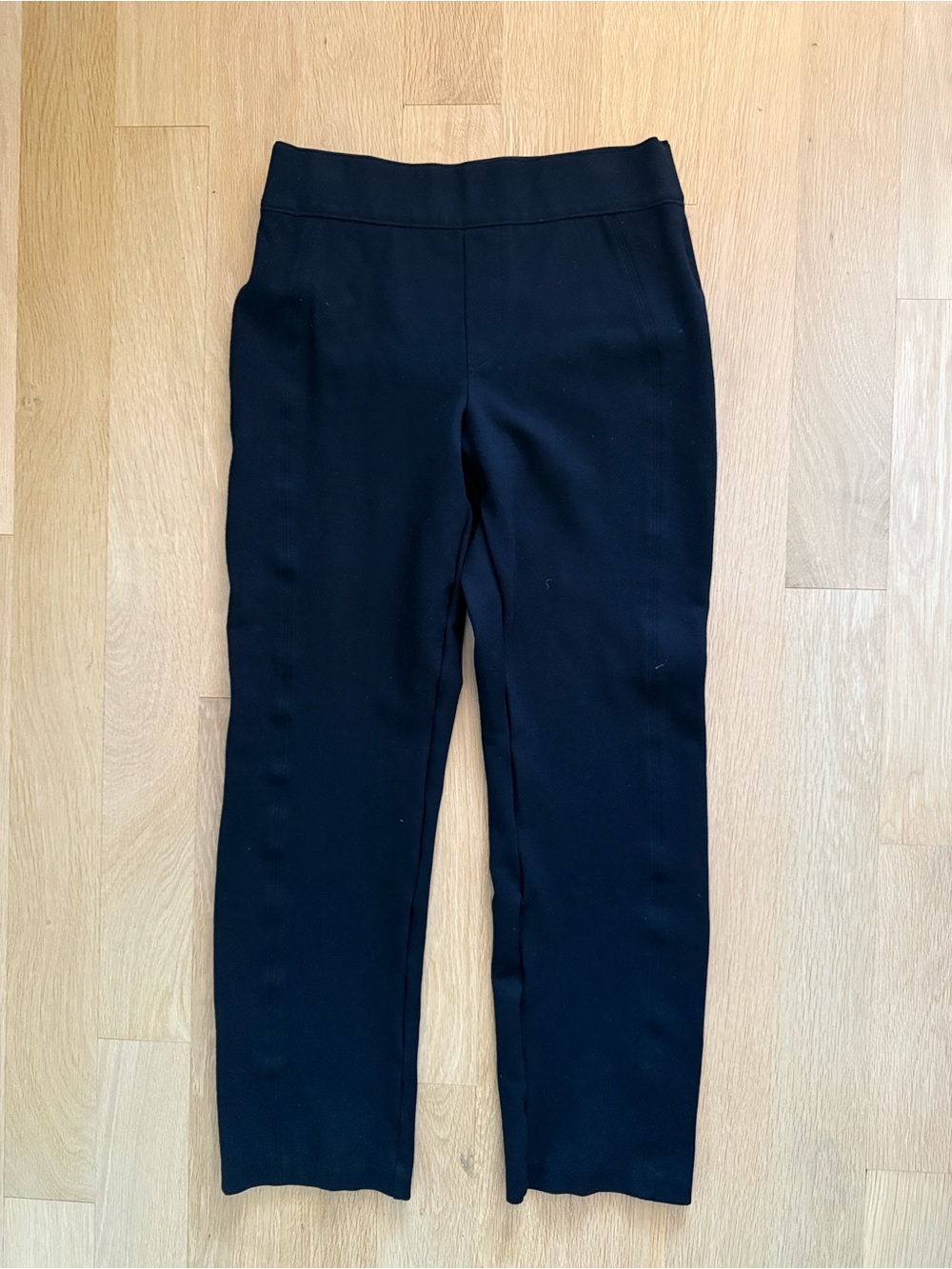 SPANX Black Straight-Leg Ponte Pants